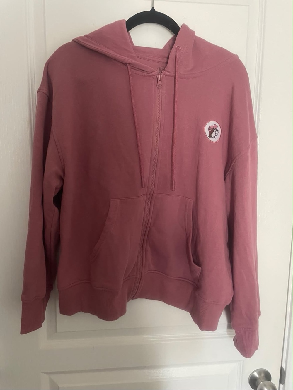 Women's Dusty Rose Zip Hoodie - Unbranded